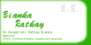 bianka ratkay business card